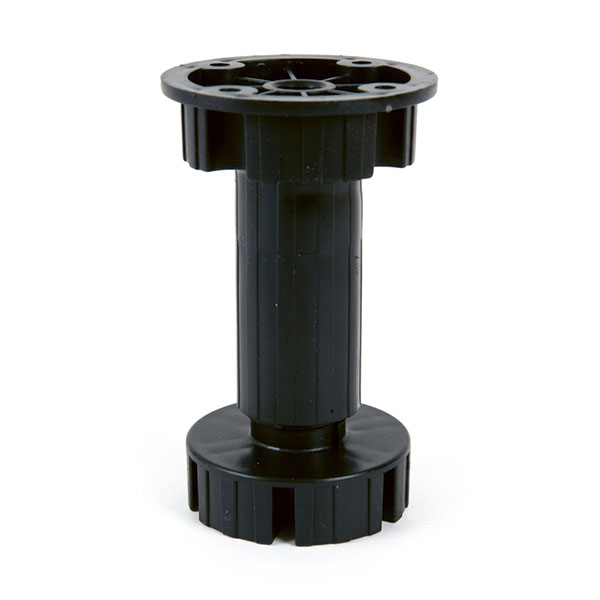 Pircher Piedini per Cucina in PVC Colore Nero in CONF.DA PZ4